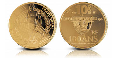 OS Paris 1924 Heritage 'Paavo Nurmi' 1/10oz guld 