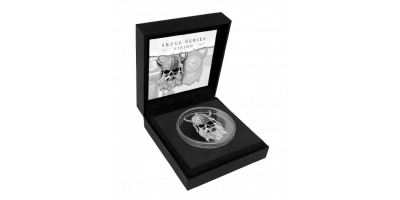 "Viking Skull" silvermynt UHR 1 oz 2025 